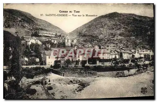 Cartes postales Gorges du Tarn Sainte Enimie Vue sur le Monastere
