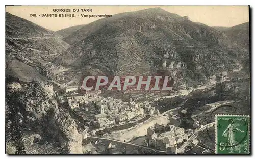 Cartes postales Gorges du Tarn Sainte Enimie Vue panoramique
