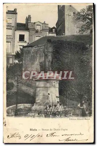 Ansichtskarte AK Blois Statue de Denis Papin