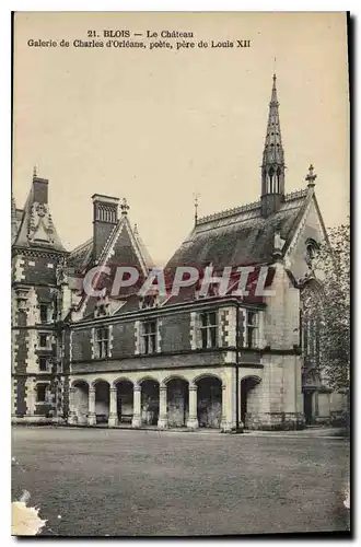 Ansichtskarte AK Grand Hotel d'Angleterre et de Chambord Blois Le Chateau Galerie de Charles d'Orleans