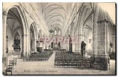 Cartes postales Blois Interieur de la Cathedrale