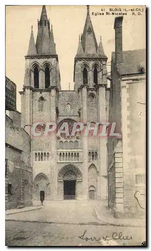 Cartes postales Blois L et Ch Eglise St Nicolas