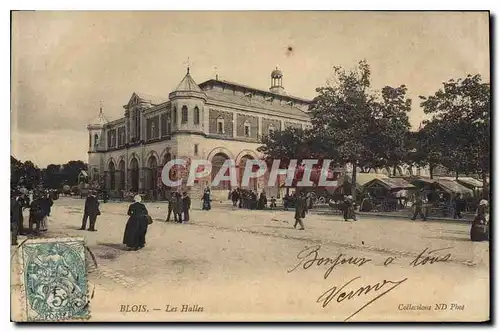 Cartes postales Blois les Halles