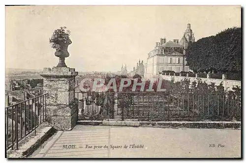 Cartes postales Blois vue prise du Square de l'Eveche