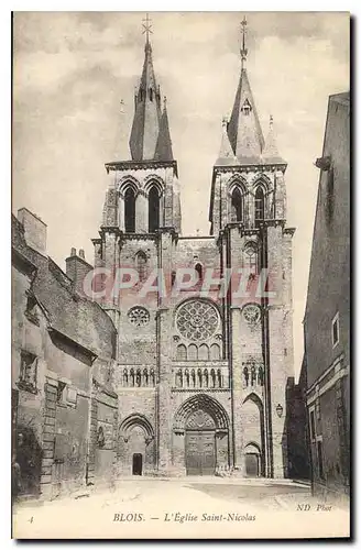 Cartes postales Blois l'Eglise Saint Nicolas