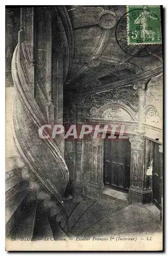 Ansichtskarte AK Blois le Chateau Escalier Francois Ier Interieur