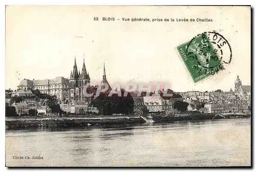 Cartes postales Blois vue generale prise de la Levee de Chailles