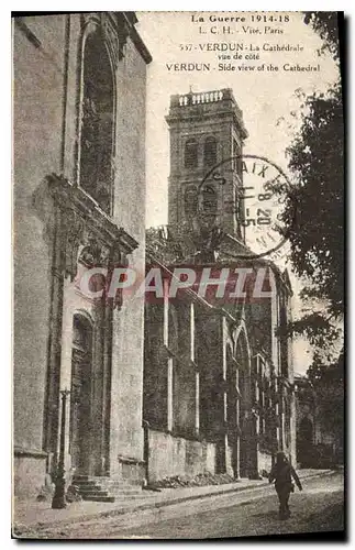 Ansichtskarte AK La Guerre 1914 18 Verdun la Cathedrale vue de Cote