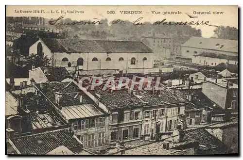 Cartes postales La Guerre 1914 17 Verdun vue generale