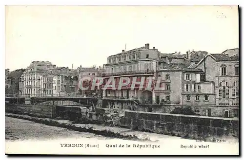 Ansichtskarte AK Verdun Meuse Quai de la Republique