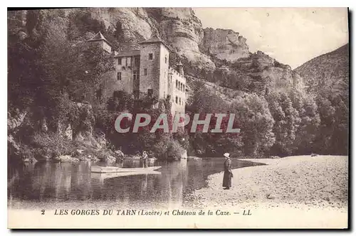 Cartes postales Les Gorges du Tarn Lozere et cheteau de la Caze
