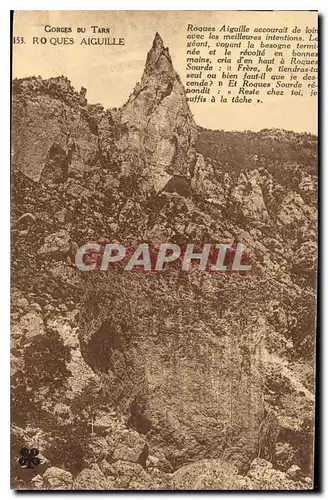 Cartes postales Gorges du Tarn Roques Aiguille