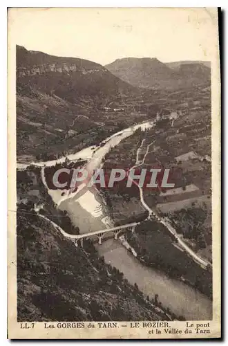 Cartes postales Gorges du Tarn le Rozier le Pont et la Vallee du Tarn