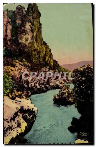 Cartes postales Gorges du Tarn Lozere le Pas du Sousi ce pas est le pas du Souci sachez cela jeune fillette a la