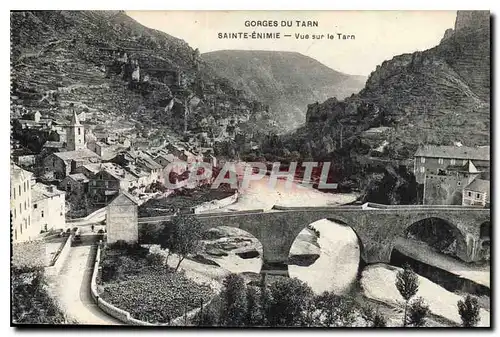 Cartes postales Gorges du Tarn Sainte Enimie vue sur le Tarn