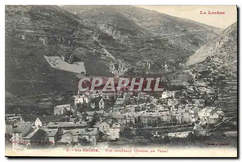 Cartes postales La Lozere Ste Enime vue generale Gorges du Tarn