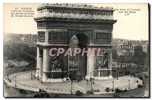 Ansichtskarte AK Paris l'Arc de Triomphe qui Abrite la Tombe du Soldat inconnu