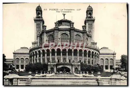 Cartes postales Paris le Trocadero Tour Eiffel