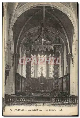 Cartes postales Verdun la Cathedrale le Choeur