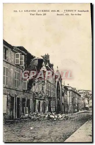 Cartes postales La Grande Guerre 1614 16 Verdun Bombarde