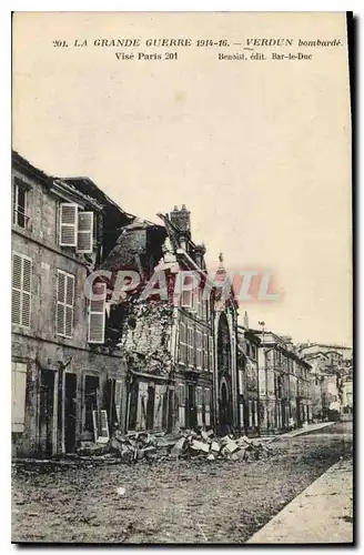 Cartes postales La Grande Guerre 1914 16 Verdun Bombarde