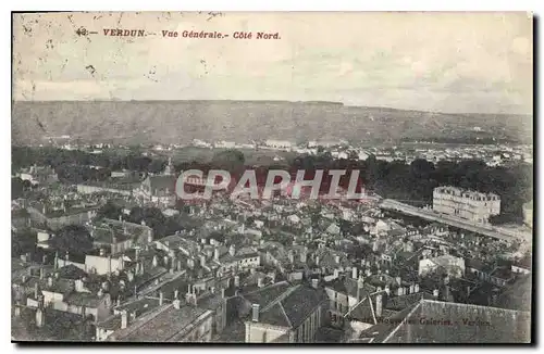 Cartes postales Verdun vue generale Cote Nord