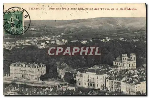 Ansichtskarte AK Verdun vue generale Cote Est prise des Tours de la Cathedrale