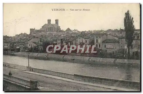 Cartes postales Verdun vue sur la Meuse
