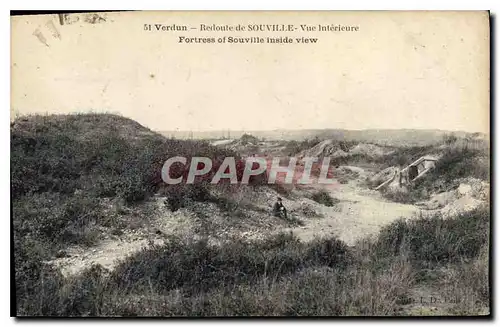Cartes postales Verdun Redoute de Souville vue interieure
