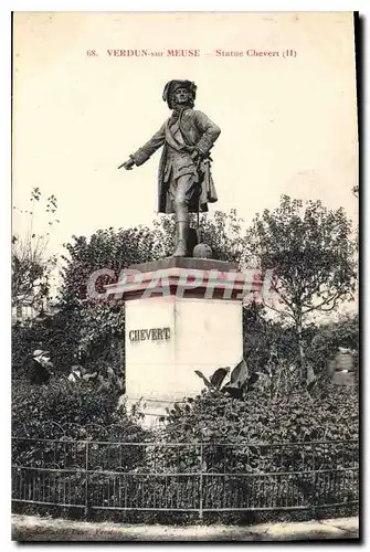 Ansichtskarte AK Verdun sur Meuse Statue Chevert II