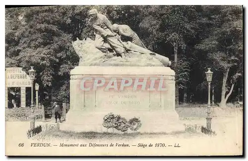Cartes postales Verdun Monument aux Defenseurs de Verdun Siege de 1870