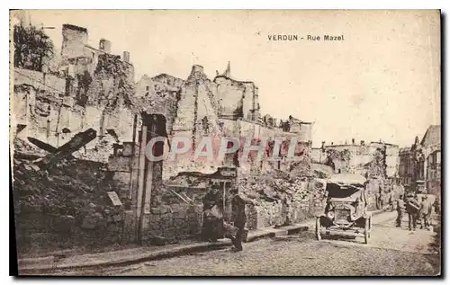 Cartes postales Verdun Rue Mazel