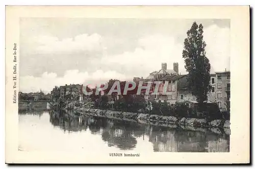 Cartes postales Verdun bombarde