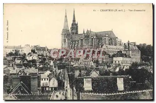 Ansichtskarte AK Chartres E et L vue d'ensemble