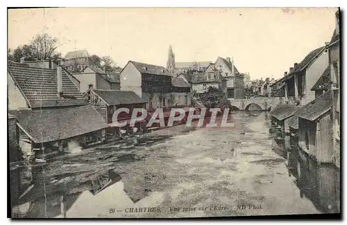 Cartes postales Chartres vue prise sur l'Eure