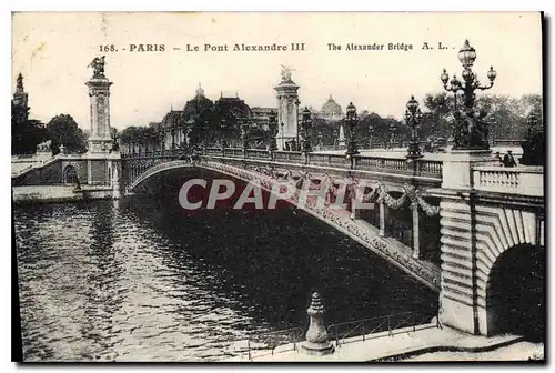 Cartes postales Paris le Pont Alexandre III