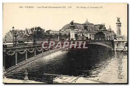 Cartes postales Paris le Pont Alexandre III