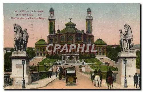 Ansichtskarte AK Paris le Trocadero et le Pont d'Iena