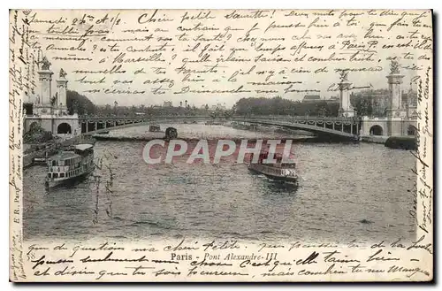 Cartes postales Paris Pont Alexandre III