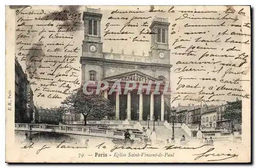 Cartes postales Paris Eglise Saint Vincent de Paul