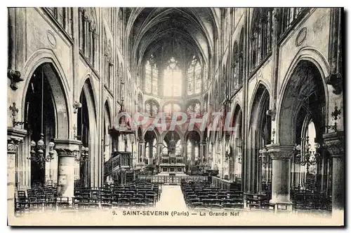 Cartes postales Saint Severin Paris la Grande Nef