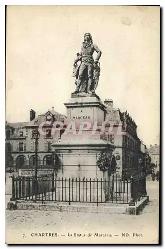 Cartes postales Chartres la Statue de Marceau