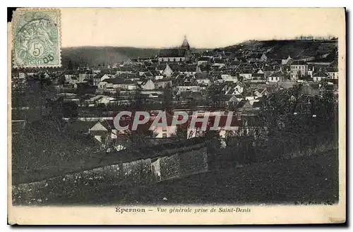 Cartes postales Epernon vue generale prise de Saint Denis