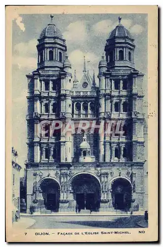 Cartes postales Dijon Facade de l'Eglise Saint Michel