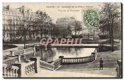 Cartes postales Dijon Jardins de la Place Darcy