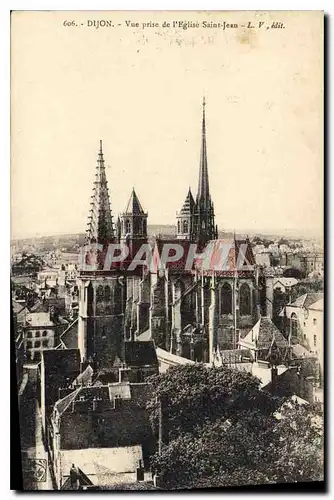Cartes postales Dijon Vie prise de l'Eglise Saint Jean