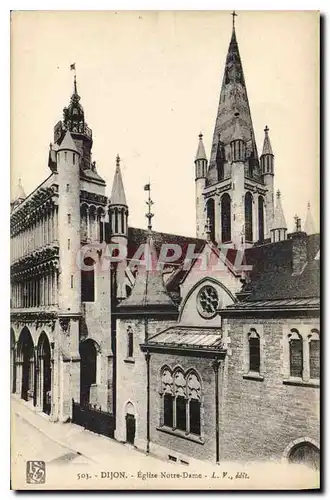 Cartes postales Dijon Eglise Notre Dame