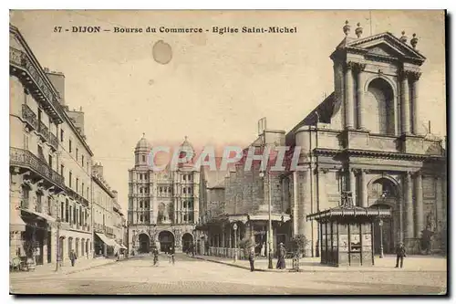 Ansichtskarte AK Dijon Bourse du Commerce Eglise Saint Michel