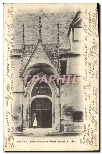 Ansichtskarte AK Beaune Porte d'entree de l'Hotel Dieu