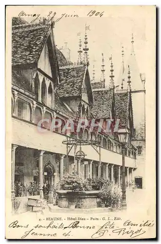 Cartes postales Beaune Hotel Dieu Puits